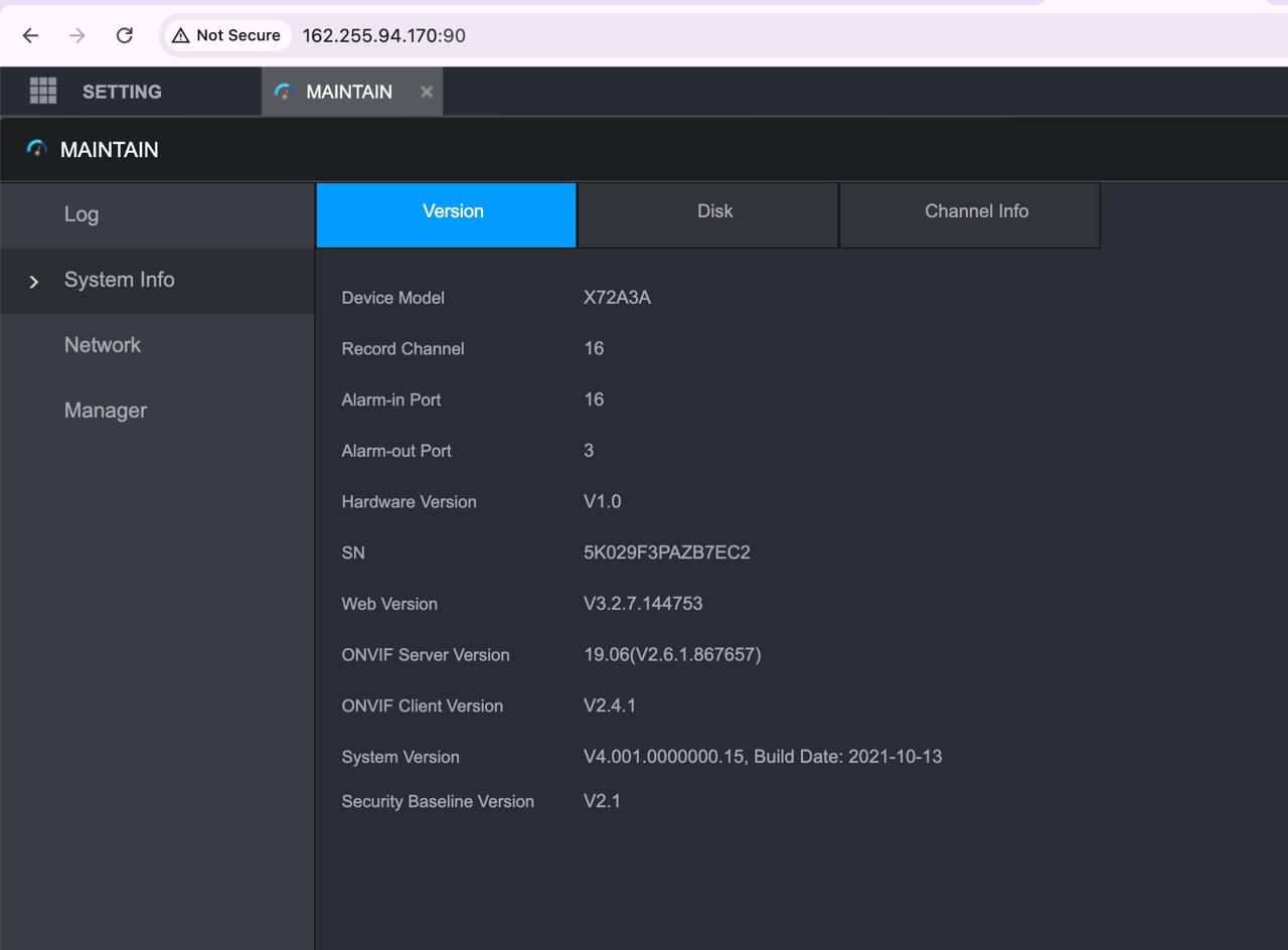E10 - .33 system info